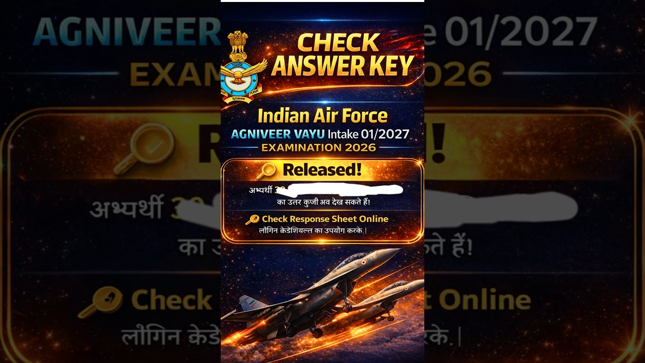 Agniveer Answer Key OUT 🔥