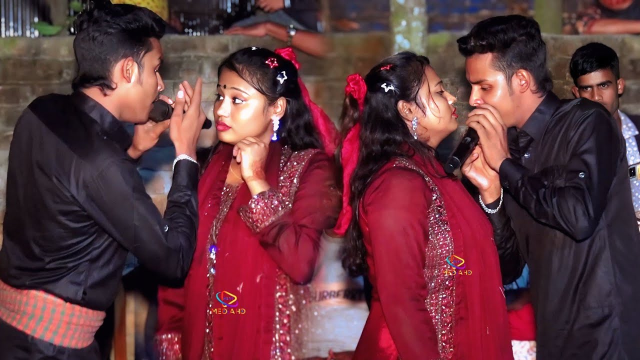 উজান দেশের নৌকার মাঝি গো পার করিয়া যাইও।নায়িকা সাথী ও  নায়ক  শান্ত শানু বান্দরঘাট নাটকের গান