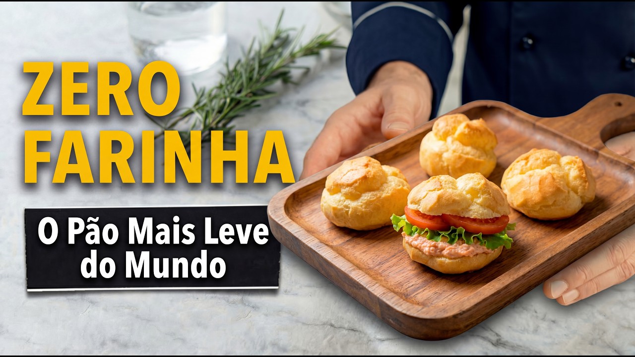 FIZ P&Atilde;O S&Oacute; COM OVOS! 😲 Sem Farinha, Sem Gl&uacute;ten e Super Macio.