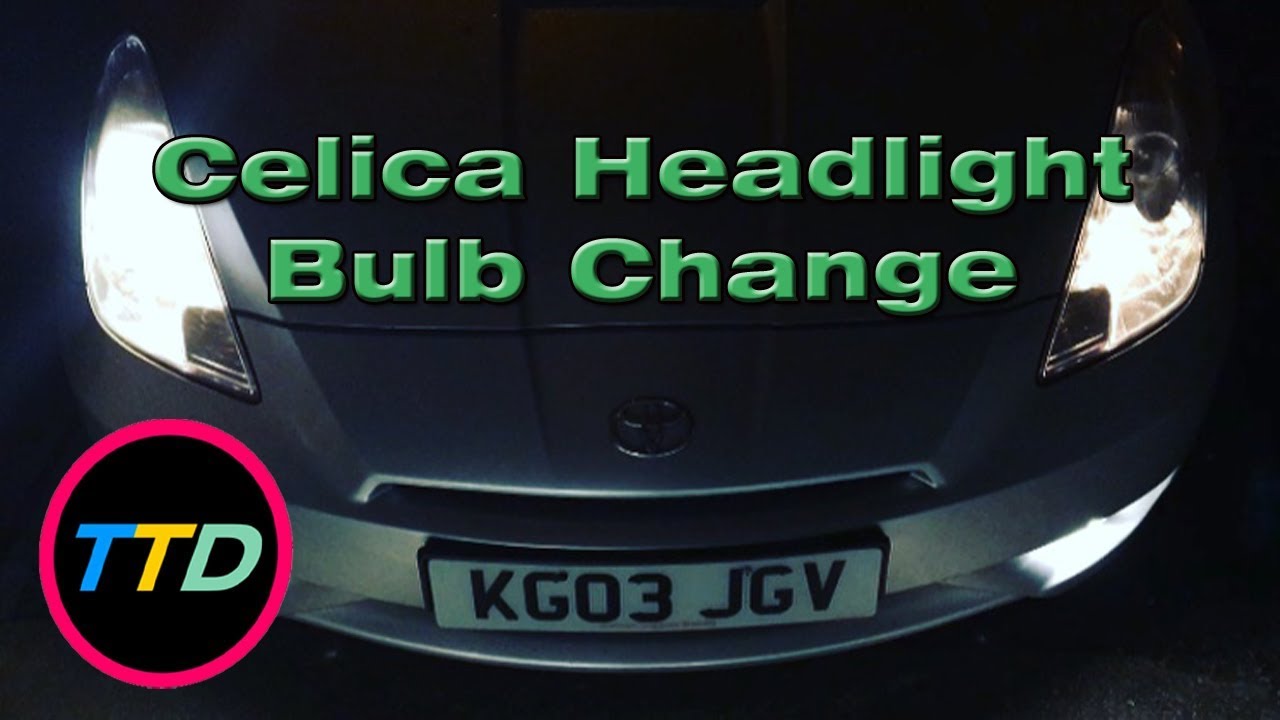 Toyota Celica Headlight Bulb Change In 3 Minutes