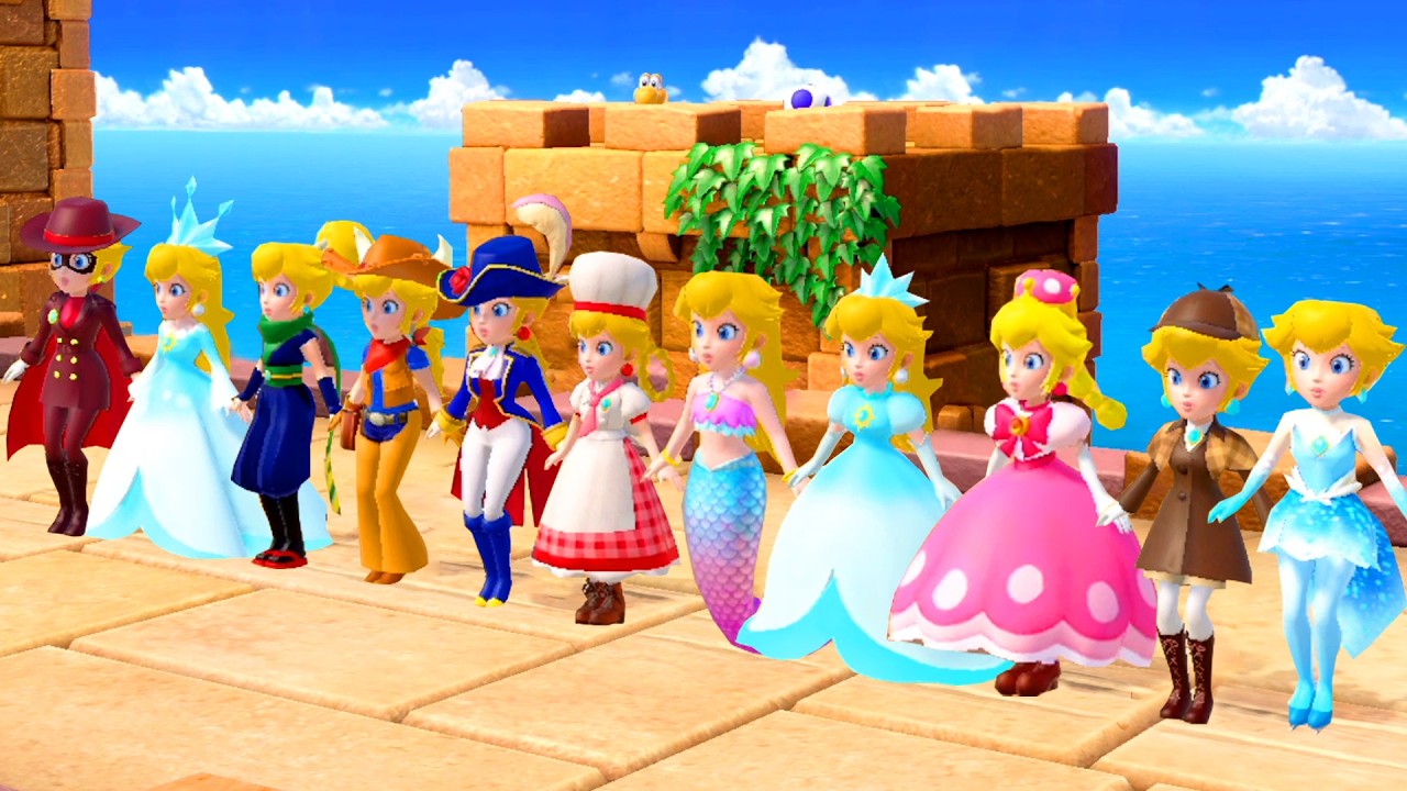 Super Mario Party - Showdown Minigames with All Peach Princesses (MAX CPU)