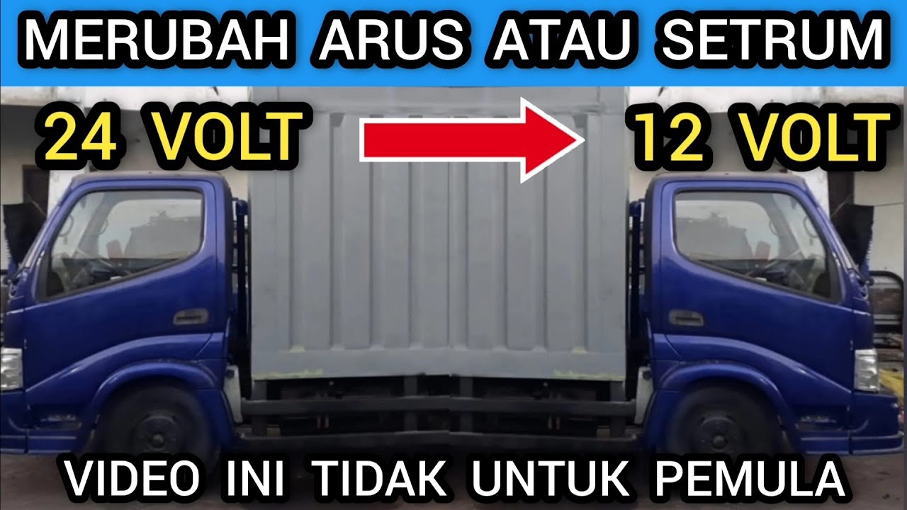 GAMPANG‼️cara merubah arus 24 volt agar menjadi 12 volt