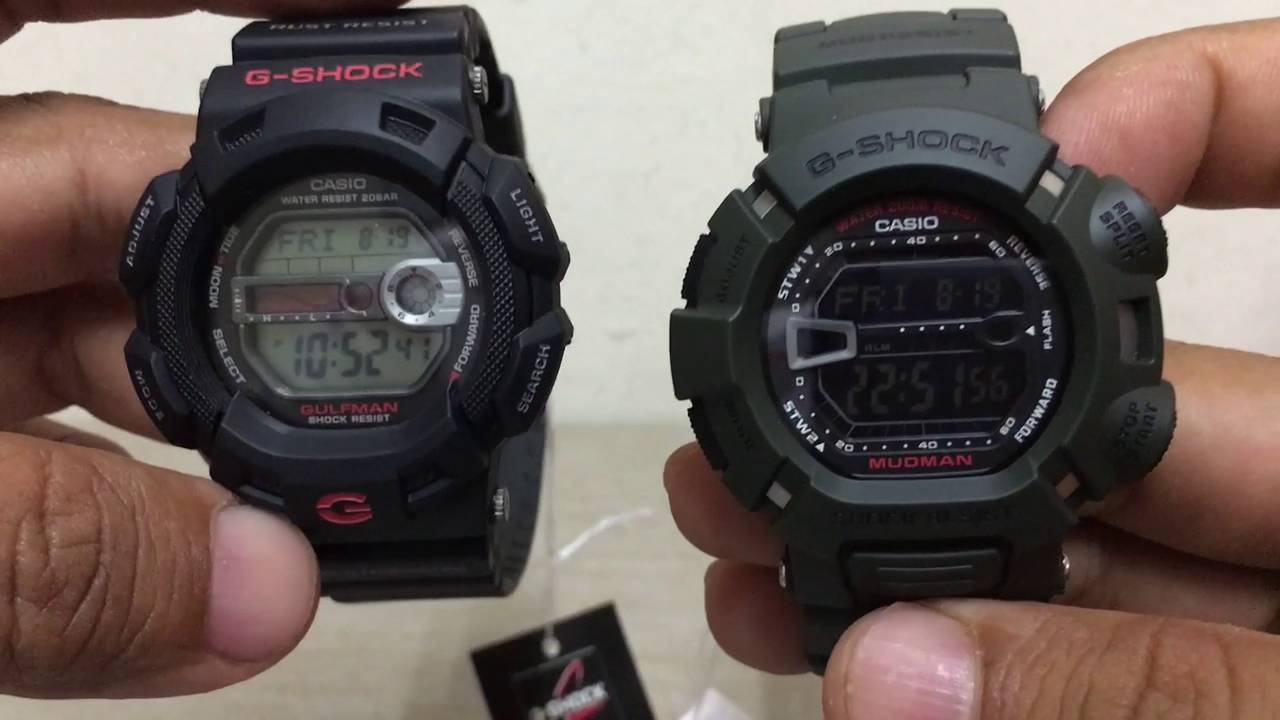 G-Shock Gulfman vs Mudman