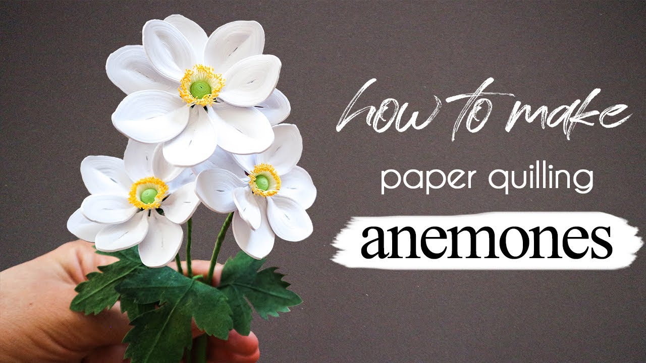 How to Make Paper Quilling Anemone Flower | DIY Crafts Ideas