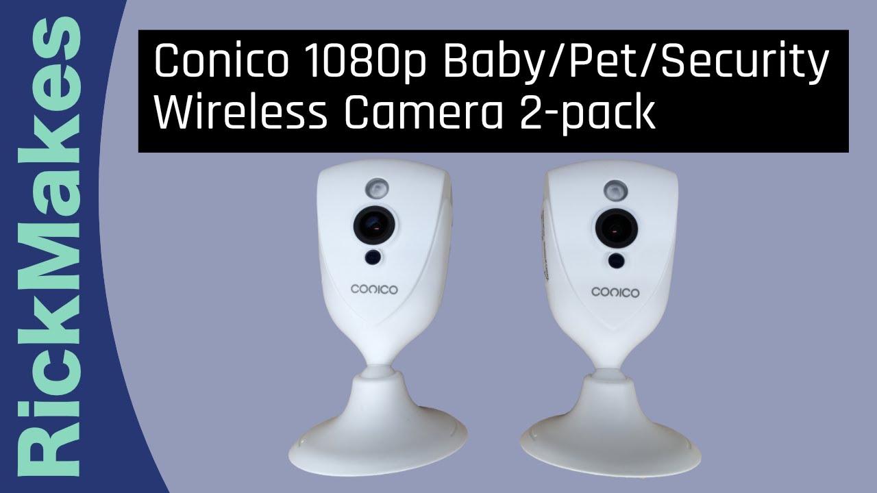 Conico 1080p Baby/Pet/Security Wireless Camera 2-pack