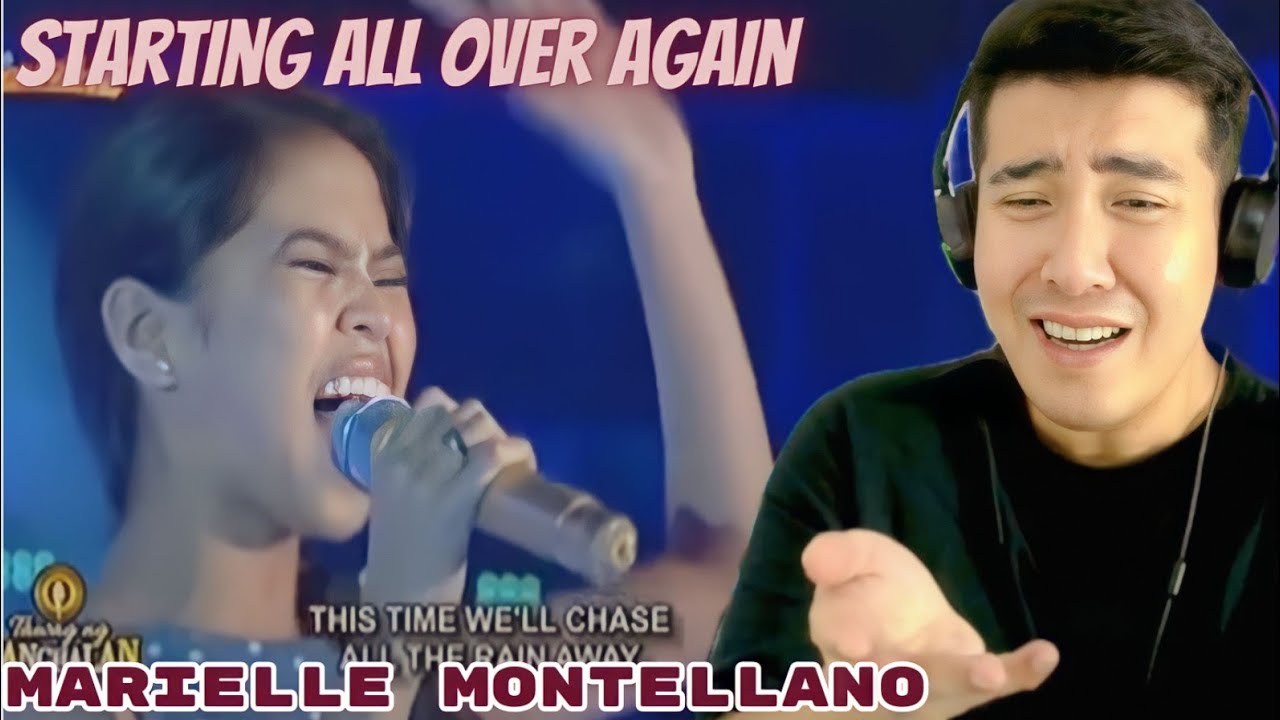[REACTION] JMIELLE | Tawag ng Tanghalan: Marielle Montellano -Starting Over Again