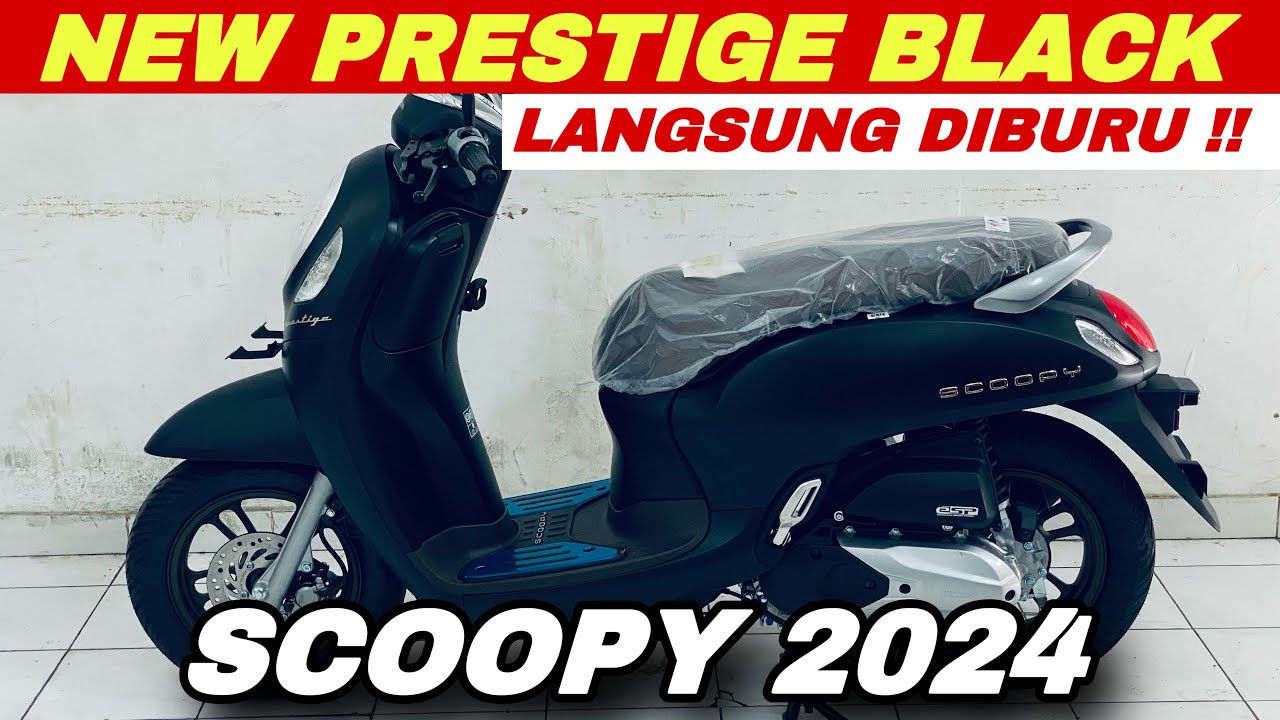 SCOOPY PRESTIGE BLACK 2024 WARNA BARU MEMIKAT PEMBELI ‼️