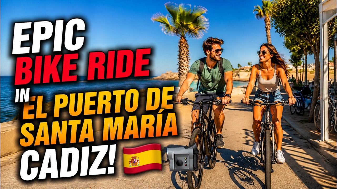 🚴‍♀️📹 El Puerto de Santa María Bike Ride Cádiz Andalucía Spain 4K