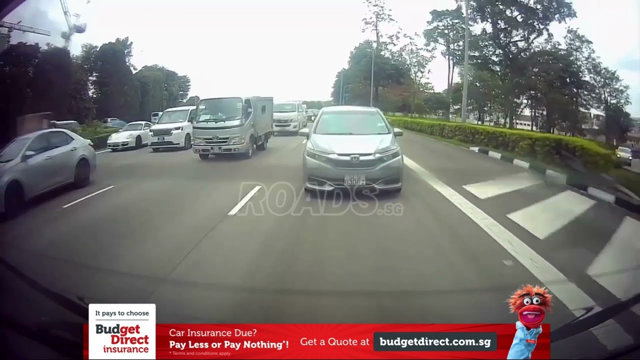 Driving on road shoulders and chevron markings are illegal and unsafe.