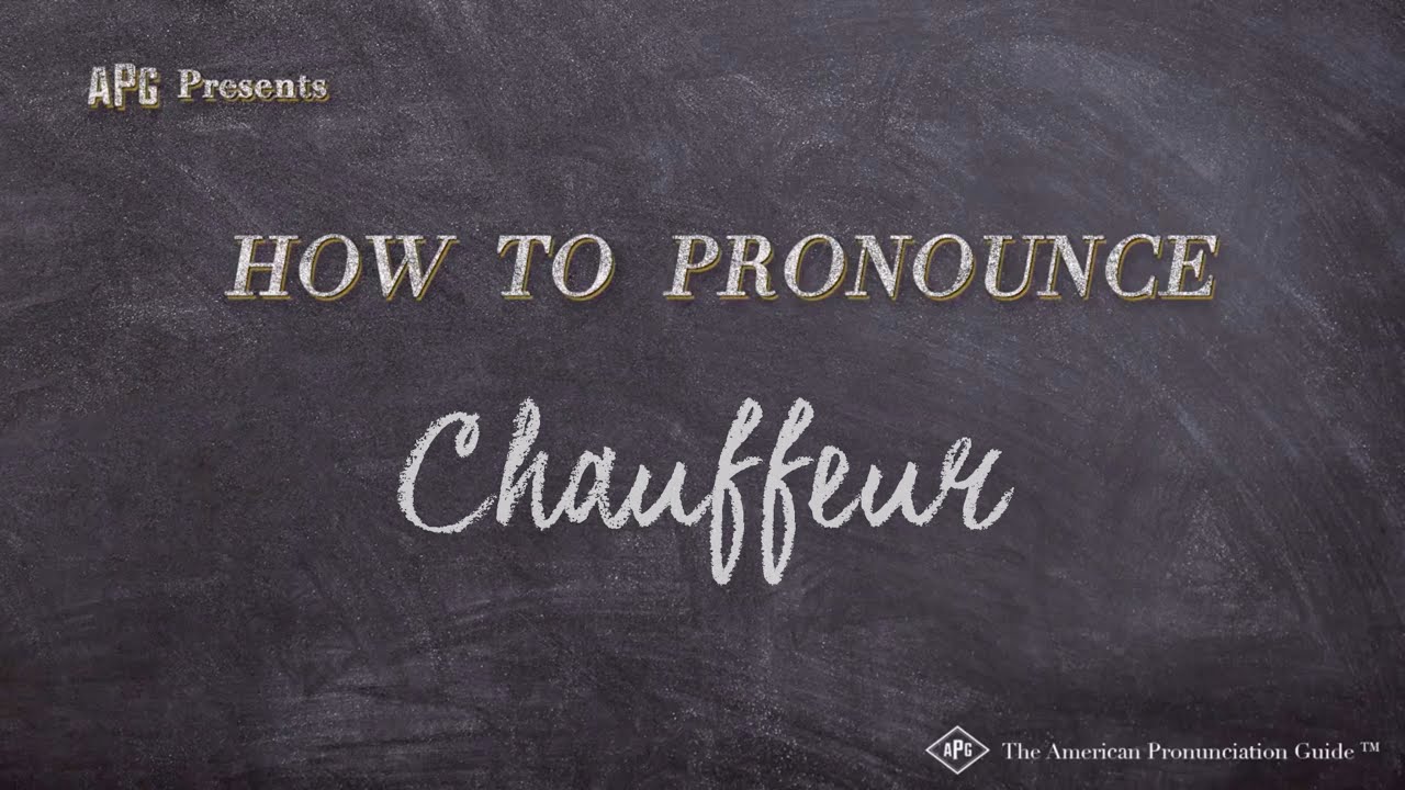 How to Pronounce Chauffeur (Real Life Examples!)