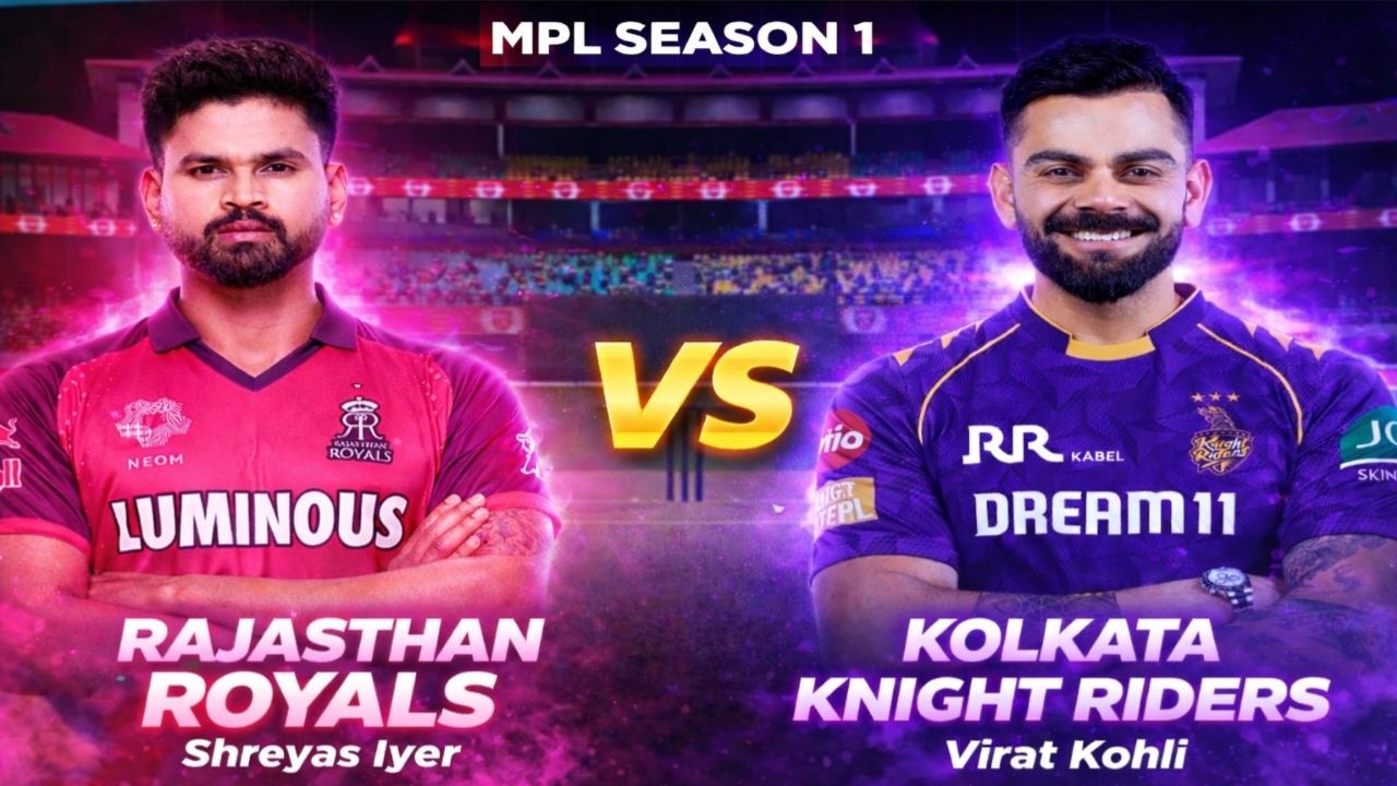 RR VS KKR MPL SEASON 1  LIVE STREAM | MADDYGAMING | CRICKET 26