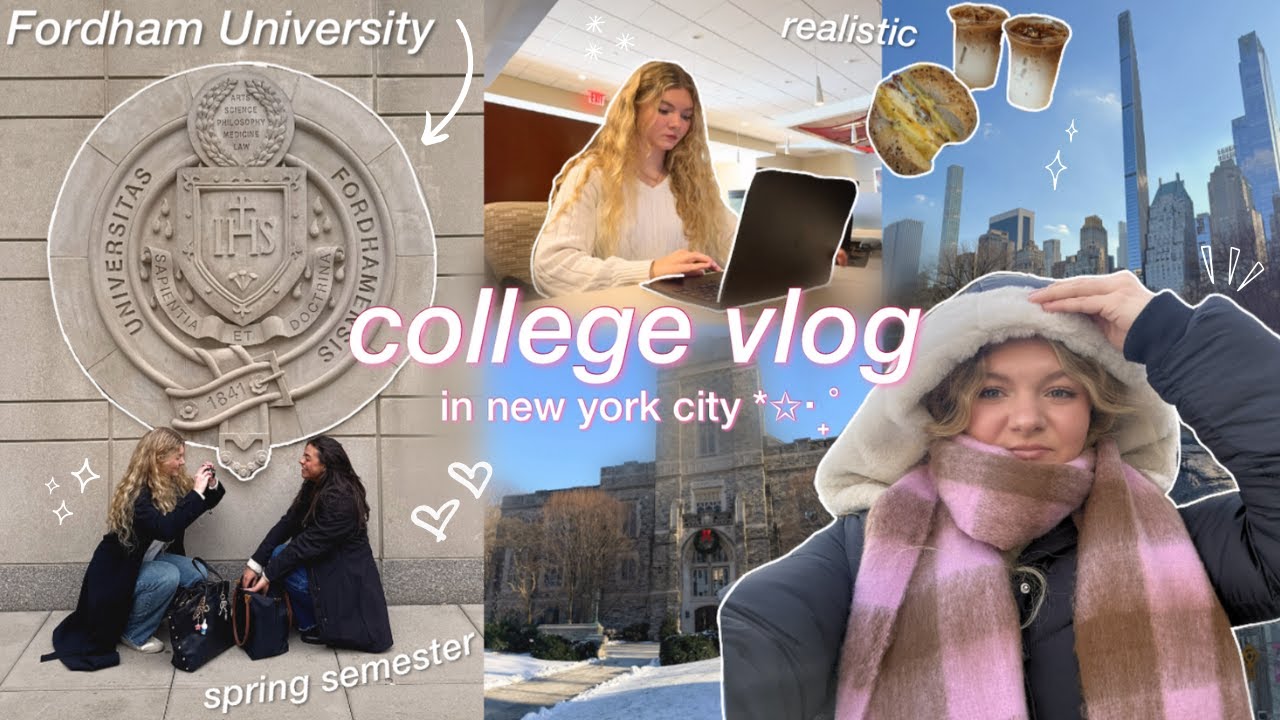 productive FIRST DAY OF SCHOOL as a college student in NYC 🤍 2025 spring semester at Fordham Uni!