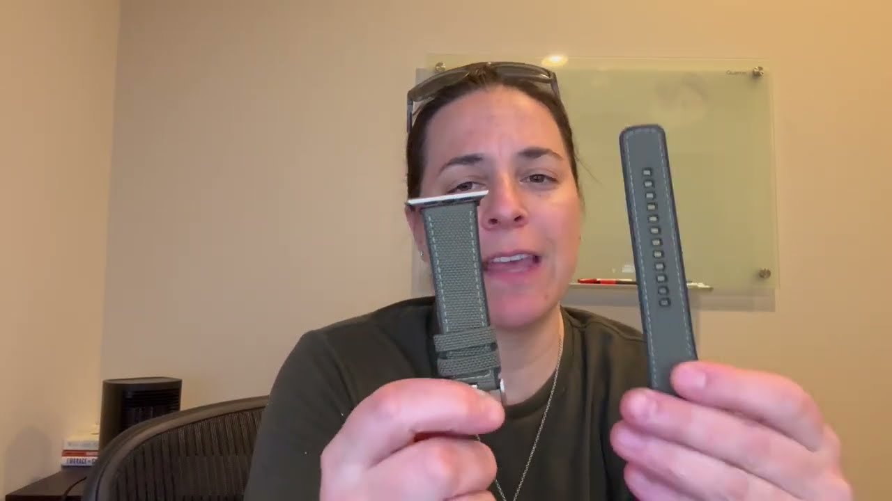 Review of  Fabric and Silicone Hybrid Watch Bands with Integrated quick release spring bars