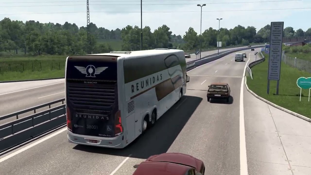 Euro Truck Simulator 2 Bus trip to Vienna with Busscar Vissta Buss DD 6x2 (final)