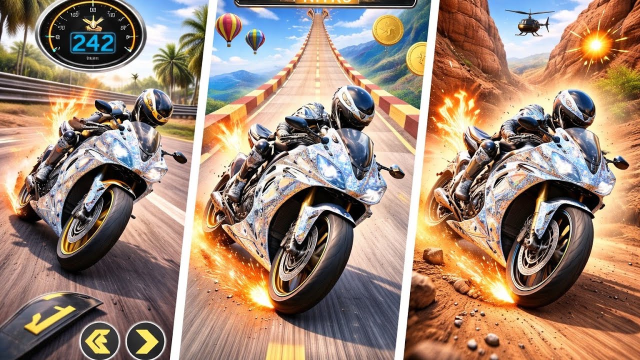 Real Bike Racing Simulator - GT Bike Racing Game - Android GamePlay