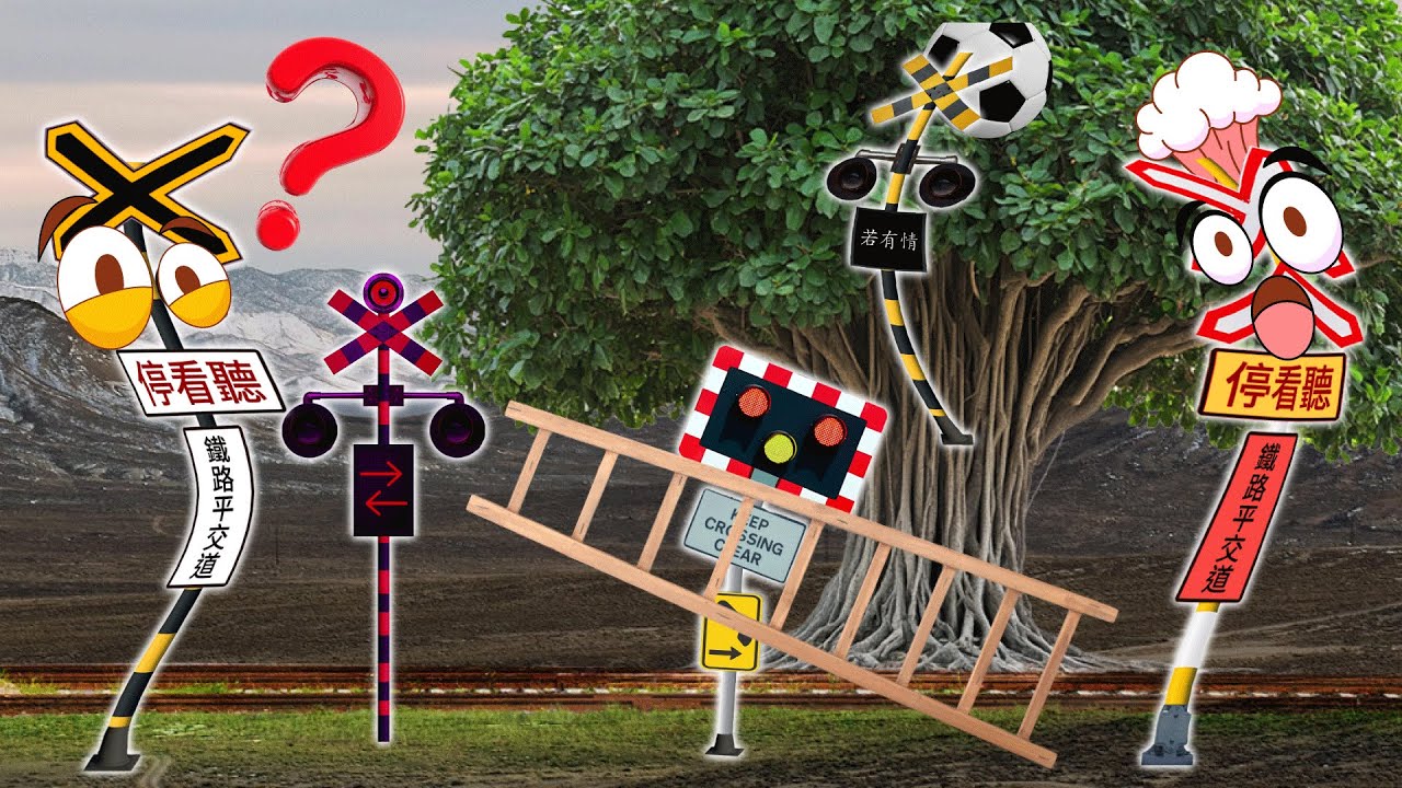 【踏切アニメ】高所からふみきりカンカン😂😂😂Railroad crossing on high ground
