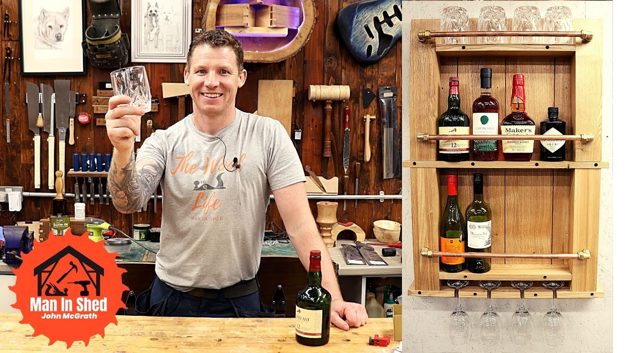 Whiskey and Wine Rack. Up-Cycling Some Old Furniture!