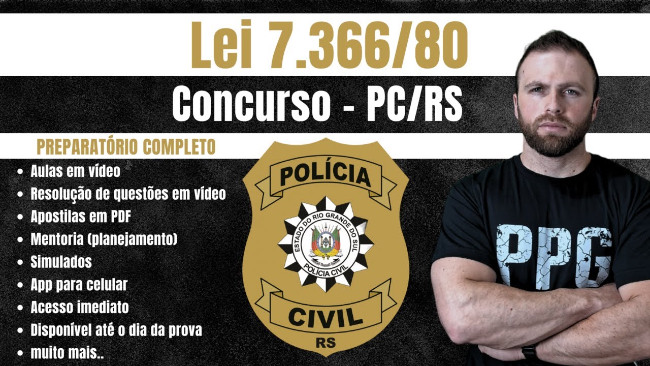 Estatuto dos Servidores da POL&Iacute;CIA CIVIL - RS (Lei 7.366/80)