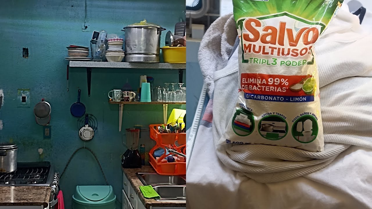 Lavando con jabón 🫧 salvo y limpieza de cocina+leyenda El herrero de santo domingo.