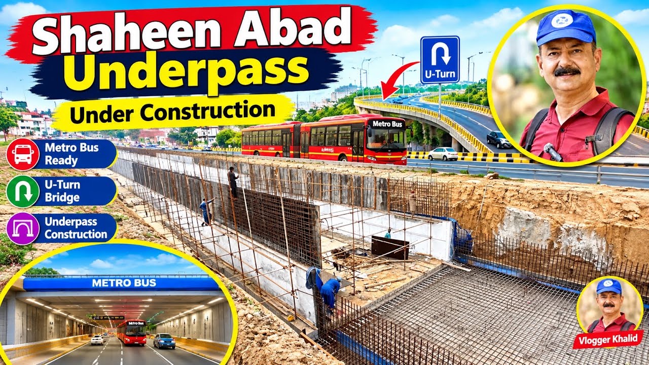 Gujranwala Metro Project l Shaheen Abad Underpass l 31 Kilometre Long 25 Station l 12 Underpass 
