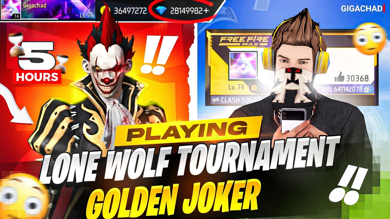5 Hours ⏰ Lone Wolf Tournaments💰for Golden Joker 🔥