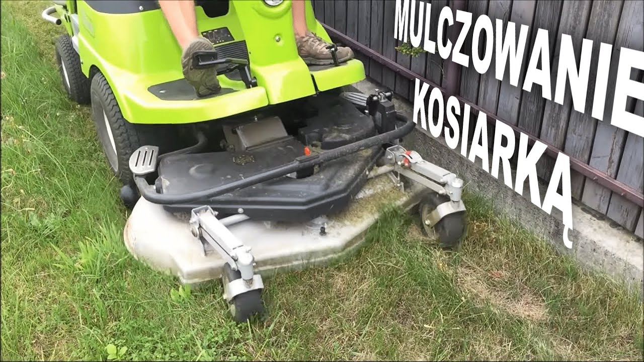 Koszenie bez zbierania trawy / mulczowanie kosiarką FD 450 przez firmę usługową FHU Załuccy