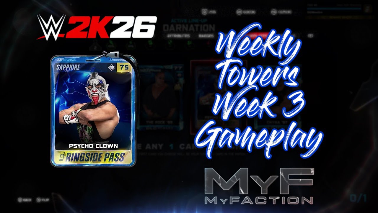 WWE 2K26: Еженедельные башни MyFaction, 3-я неделя, игровой процесс