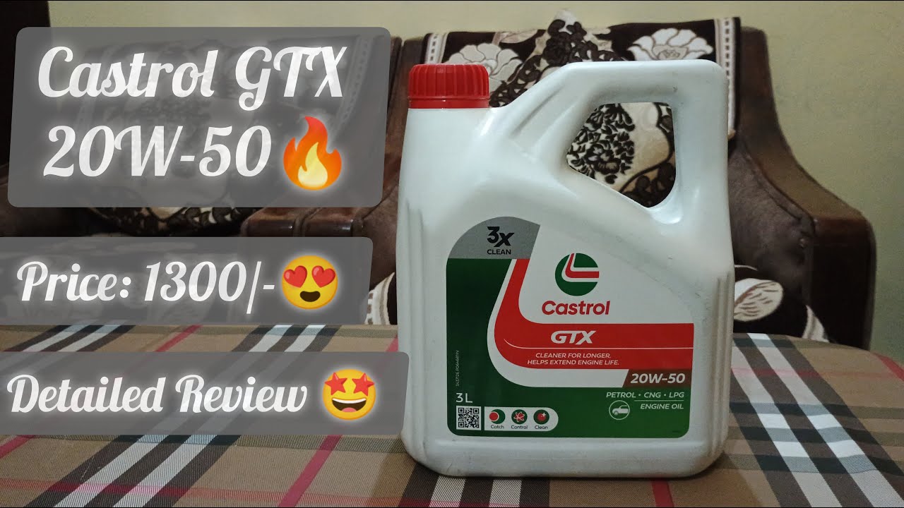 Castrol GTX 20W-50 3X Clean Engine oil in 3 Litres || Best Engine oil for old bullets || Cast Iron.