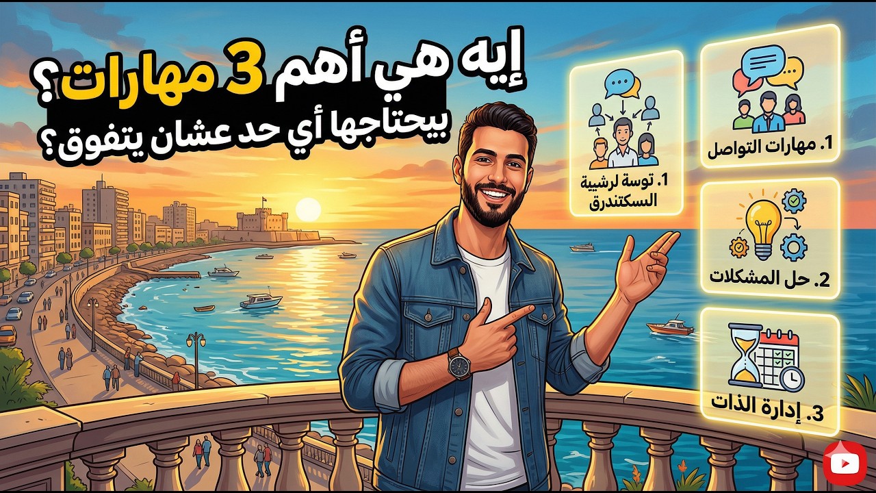 إيه هي أهم 3 مهارات بيحتاجها أي حد عشان يتفوق؟
