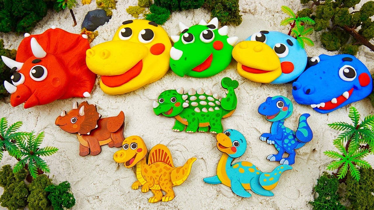 Baby Dino Clay Adventure 🦖🎨 Build and Match Dinosaurs