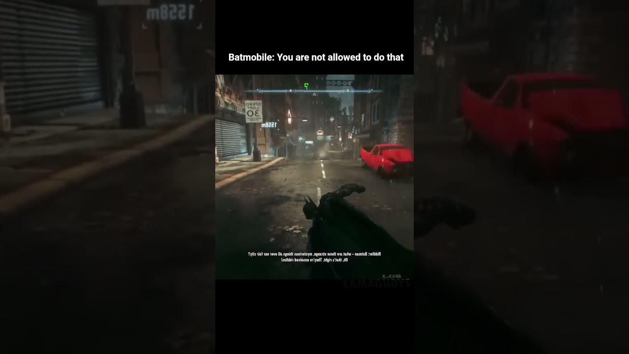 Batman is making accidents by accident