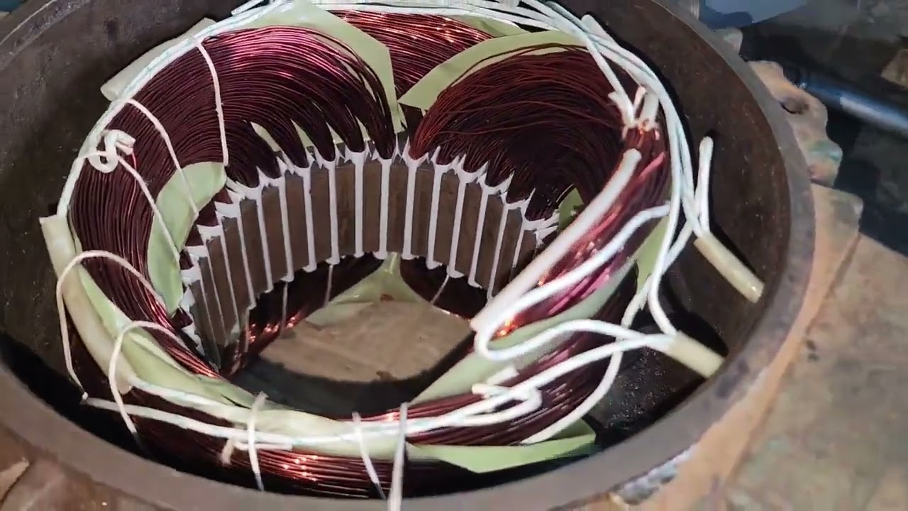 TEXMO 3 HP MONOBLOCK MOTOR REWINDING COMPLATED OK. 