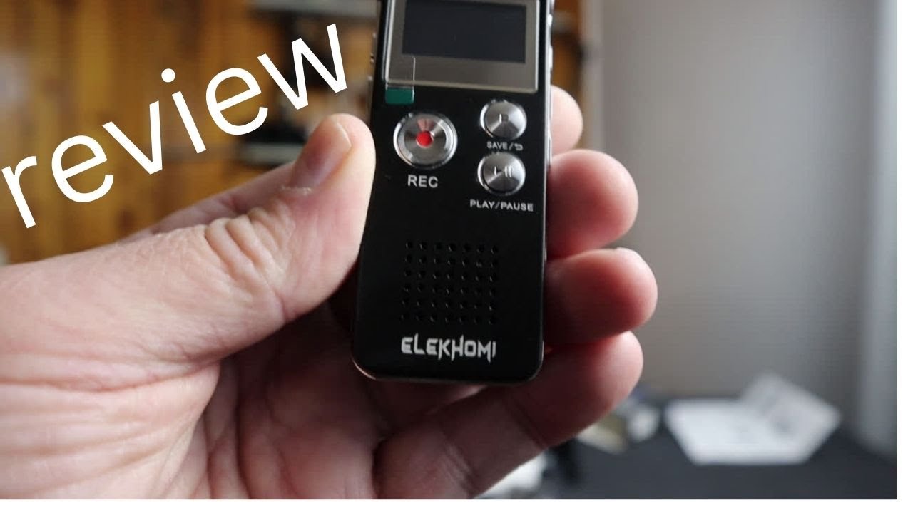 Review and unbox about the brand elekhomi voice recorder!!!
