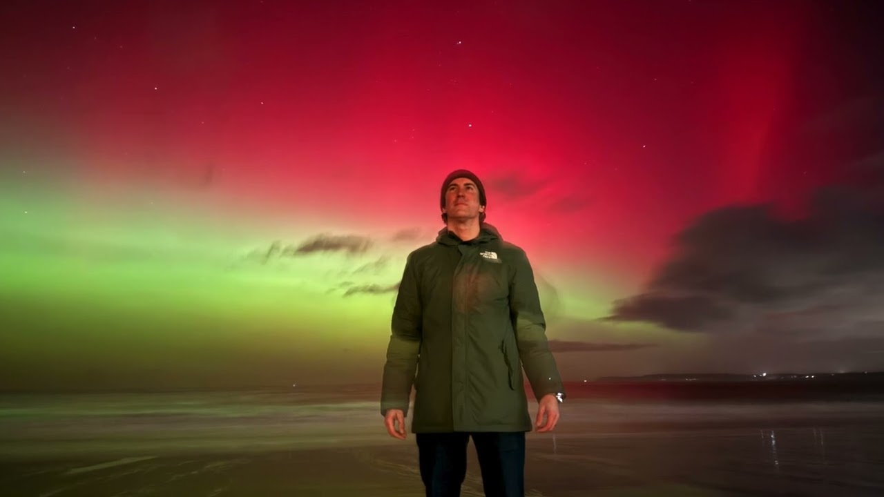 Northern Lights in St Ives and Carbis Bay Jan 2026 (WOW!)