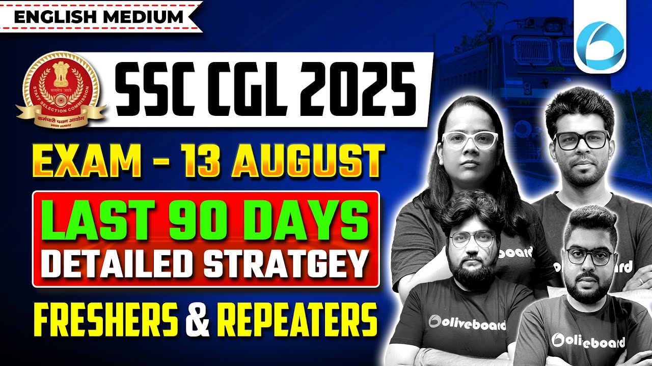 SSC CGL 90 Days Strategy 2025 in English - (Overall + Subject-wise) | SSC CGL 2025 Strategy