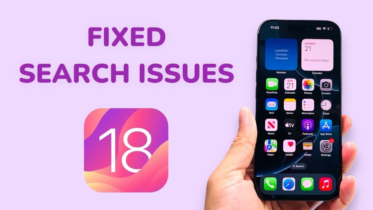 How To Fix Search Issues After iOS 18 Update