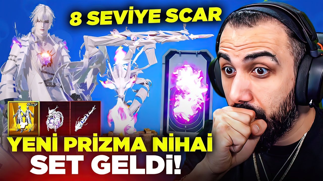 YENİ PRİZMA NİHAİ SET VE 8 SEVİYE SCAR GELDİ!! 😱 (RAKİBİ EJDERE DÖNÜŞTÜRÜYOR) | PUBG MOBILE