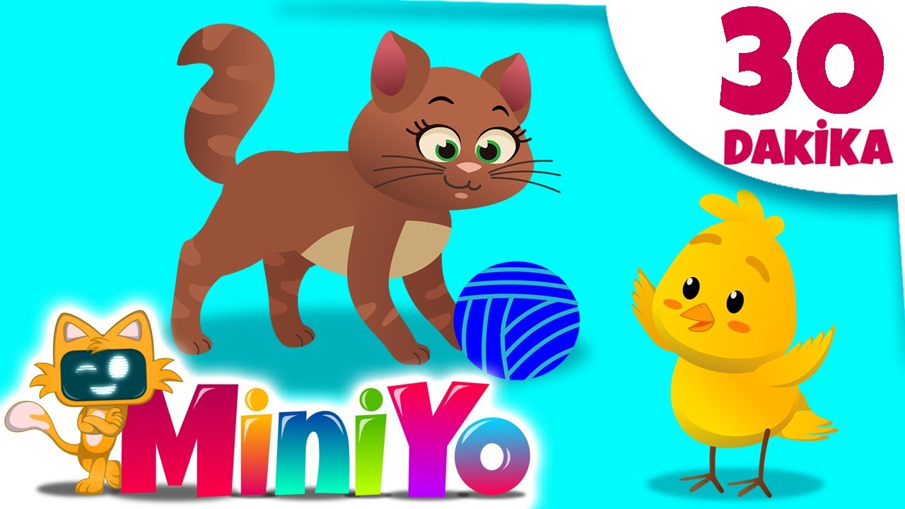 Hayvanları Tanıyalım Çocuk Şarkısı + Miniyo Sevimli Hayvanlar | 30 Dakika