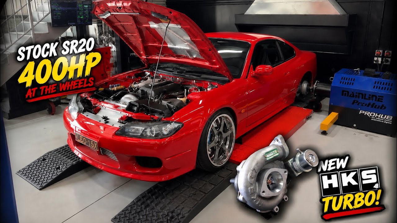 **395+Hp SR20DET HKS GT3-RS stock block Nissan Silvia S15 🚘**