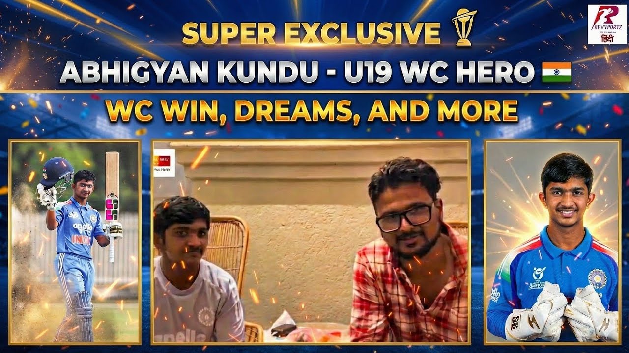 ABHIGYAN KUNDU INTERVIEW: UNDER-19 WORLD CUP HERO, VAIBHAV SOORYAVANSHI, TEAM INDIA AND MORE