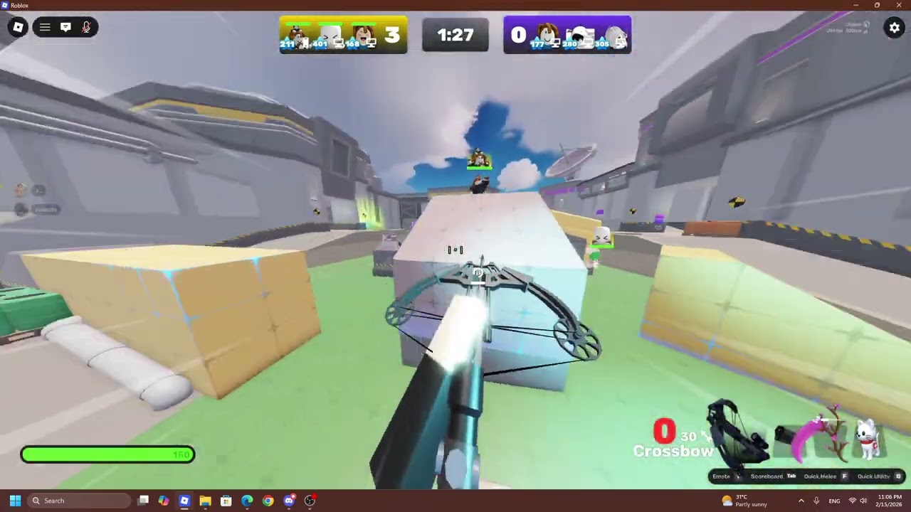 Rivals but doing a challenge with my friend