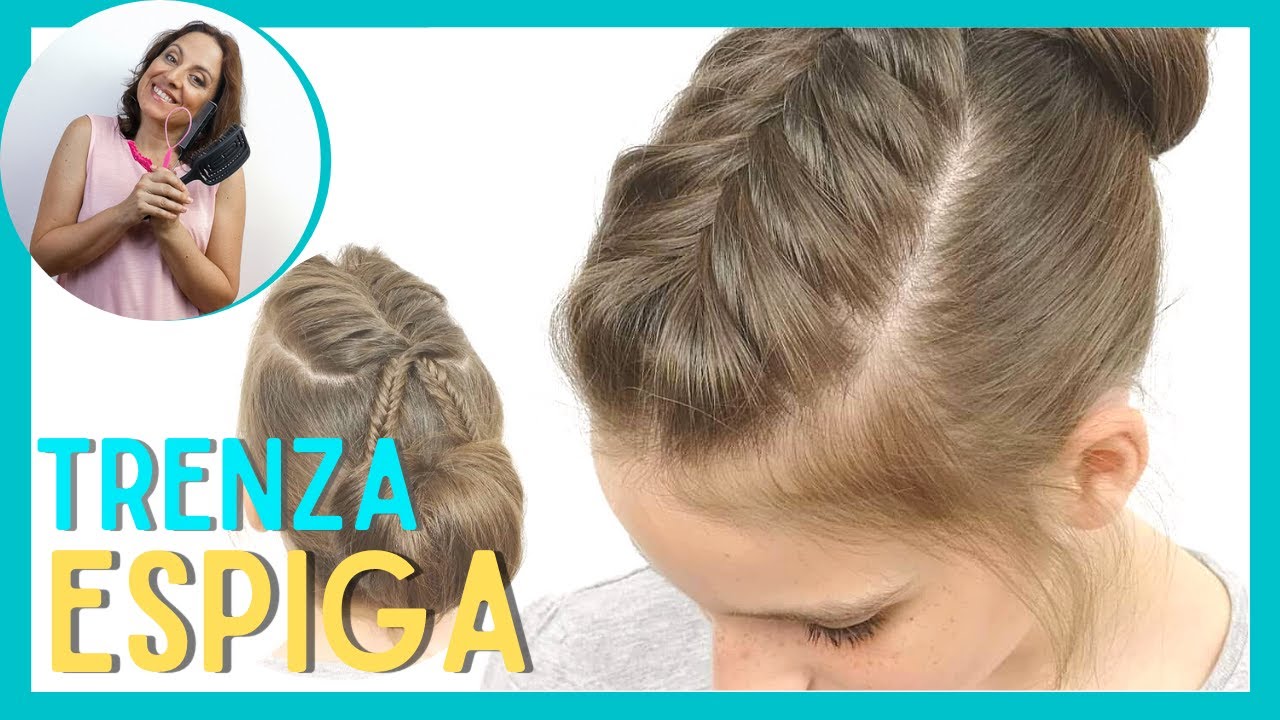 PEINADO FÁCIL CON TRENZA ESPIGA O DE PESCADO - PEINADO PARA NIÑAS - FISHTAILBRAID - PEQUEINADOS