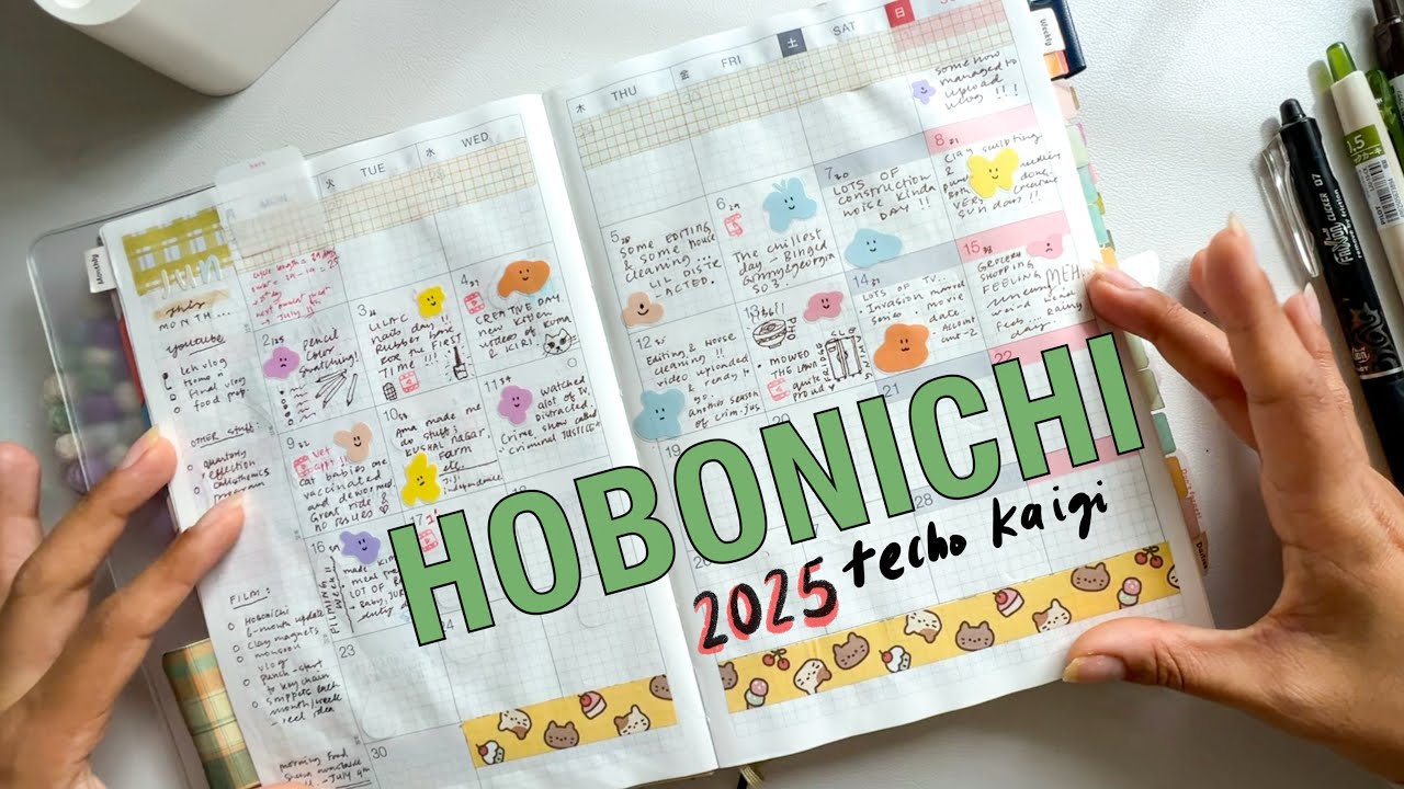 2025 mid year planner update | techo kaigi | how i use my hobonichi hon (as a nuub 👶🏻)