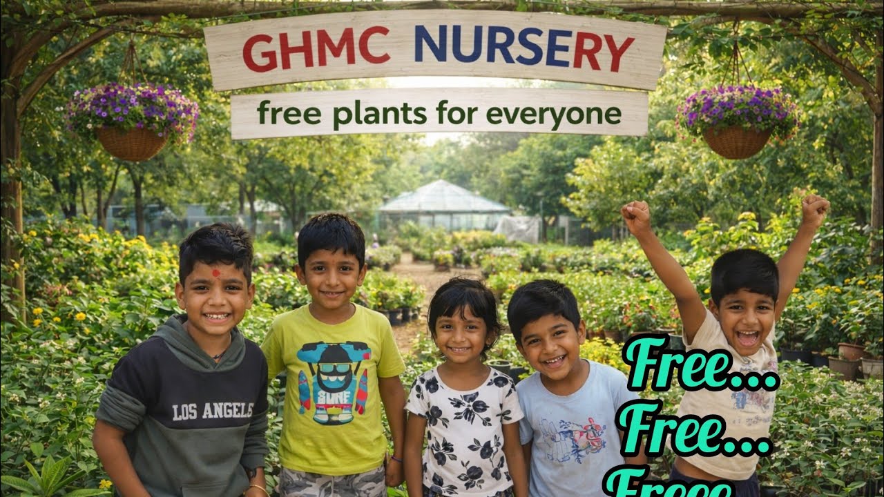 GHMC Nursery Visit 🌿 Free Plants for Everyone! Little Explorers in the Nursery♥️ #garden #freeplants