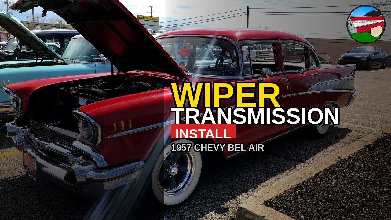 Установка трансмиссии стеклоочистителя на Chevrolet Bel Air 1957 года выпуска