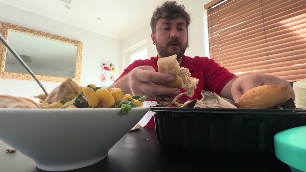 Ultimate Rotisserie Chicken & Mac & Cheese Mukbang 🍗