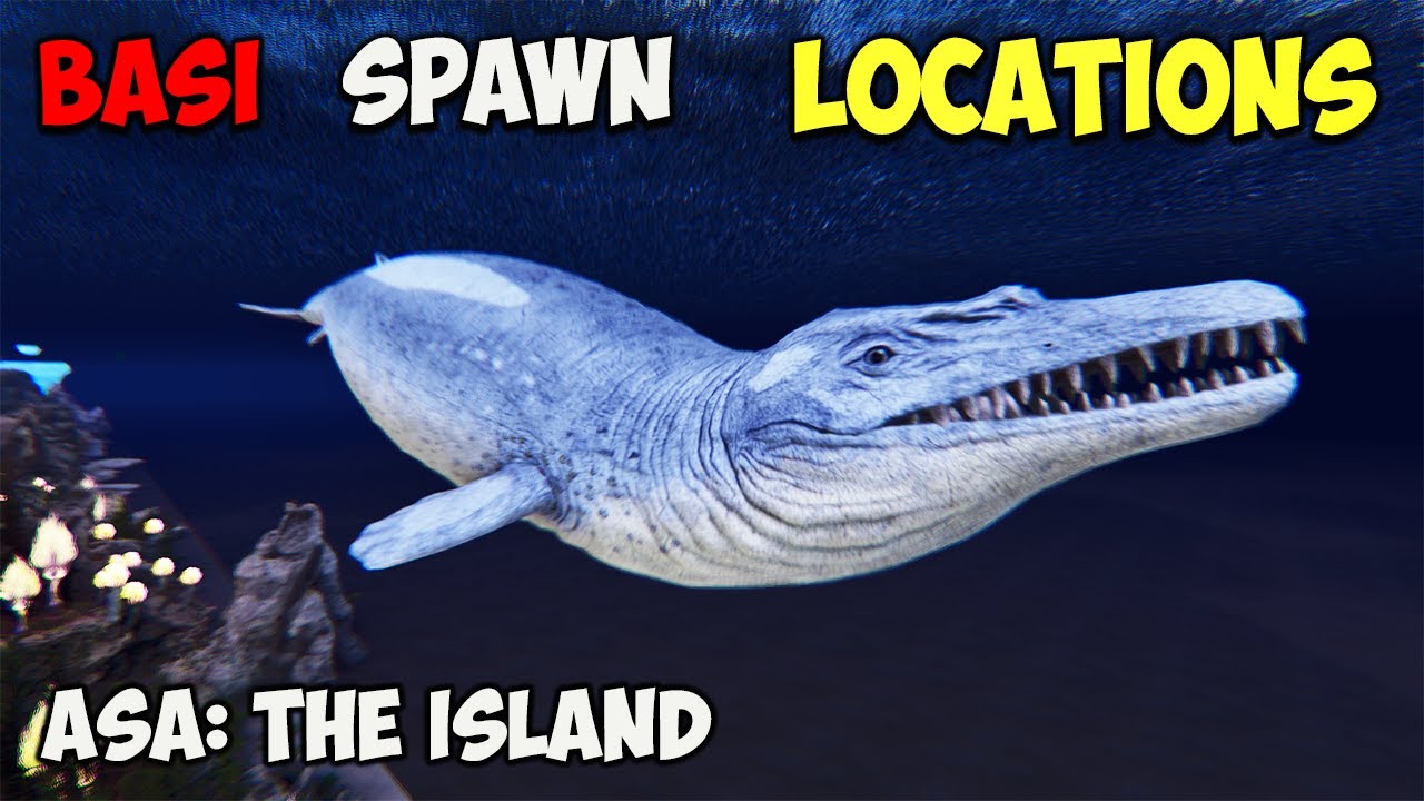 ASA: ЛУЧШИЕ МЕСТА ПОЯВЛЕНИЯ БАЗИЛОЗАВРОВ | ARK Survival Ascended The Island