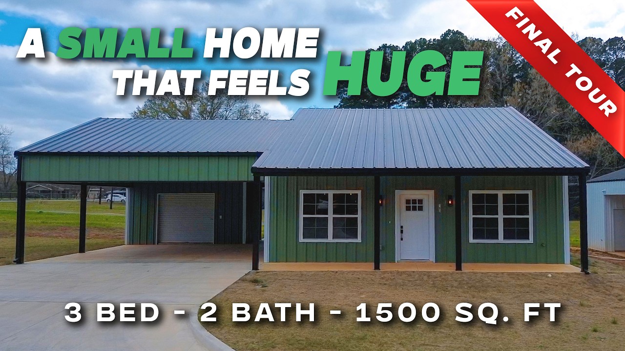 Affordable, Compact and Luxurious Barndominium Tour | Green With Envy Build