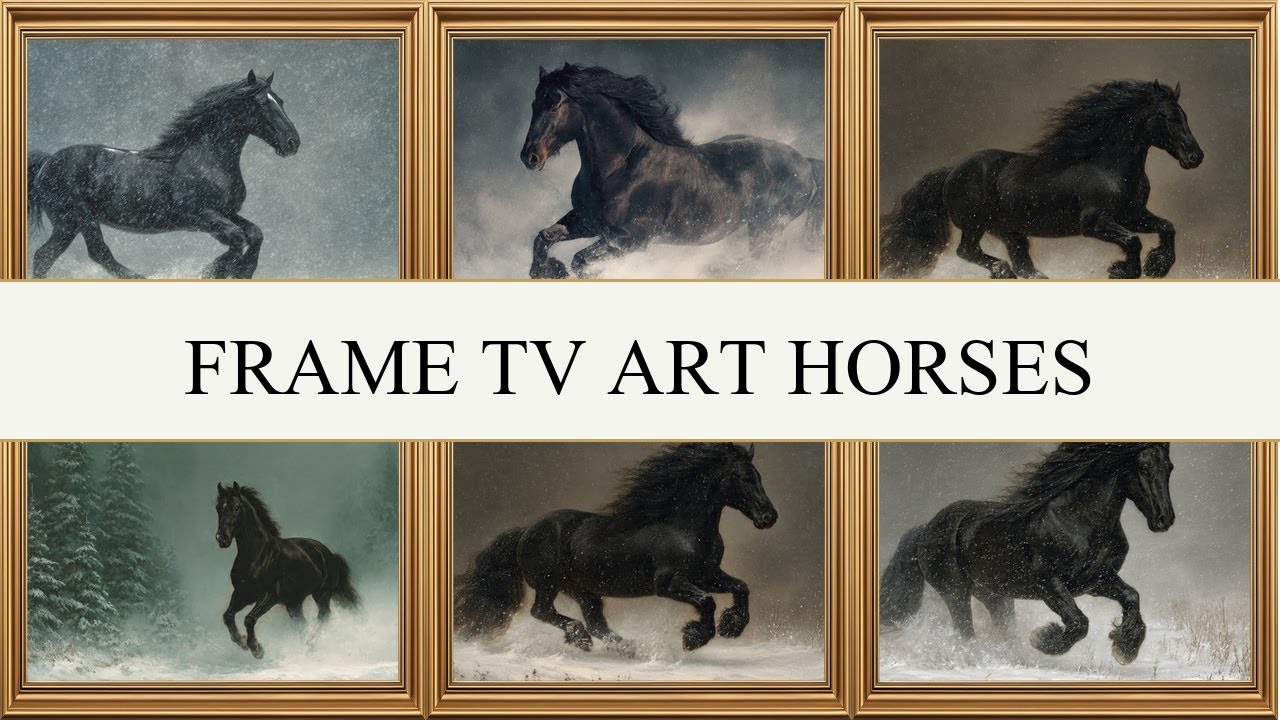 Majestic Horse Oil Painting in 4K Ultra HD | Relaxing Frame TV Art for Samsung 4K