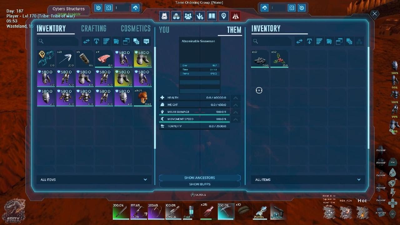 ARK asa rox no wipe server ping 980